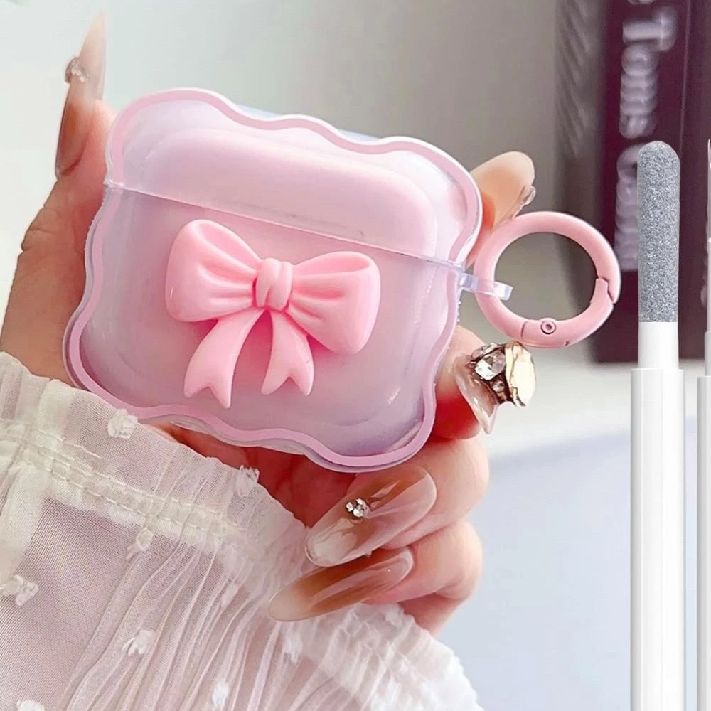 Pink Bow AirPods Case - Picture 1 of 5